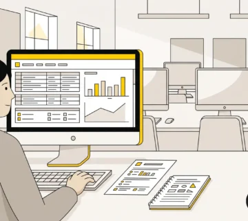 طالب يحلل بيانات استبيان باستخدام برنامج SPSS للمبتدئين